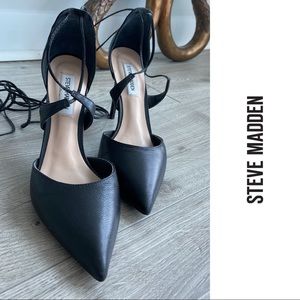 Steve Madden - Black Lace Up Heels